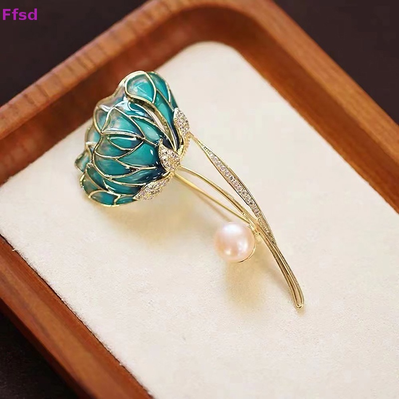 {Ffsd} Ghim Cài Khăn Choàng / Khăn Quàng Cổ Hình Hoa Đính Ngọc Trai Thời Trang Cao Cấp * Hàng Bán Chạy