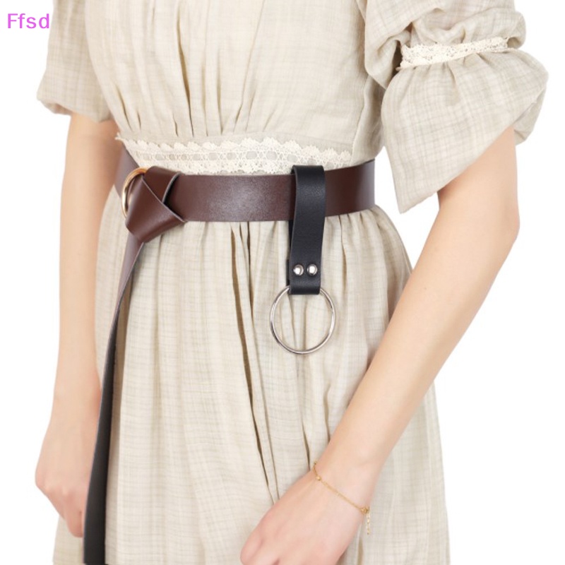 {Ffsd} Dây Thắt Lưng Da Có Móc Cài Phong Cách Phục Hưng Cho Phụ Nữ * Hàng Bán Chạy