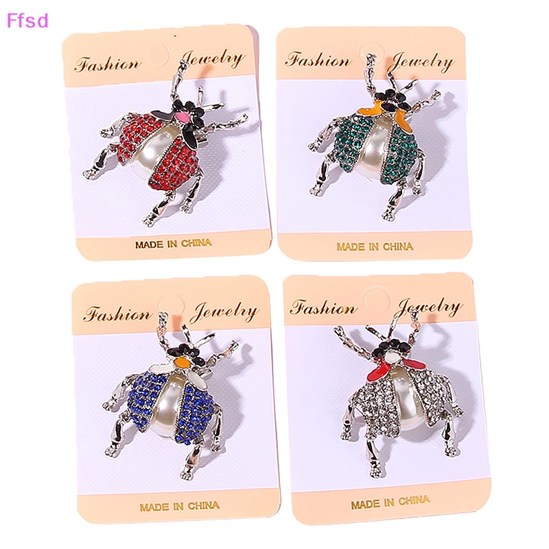 Ghim Cài Áo Hình Bọ Cánh Cứng Đính Đá Vintage Cho Nữ