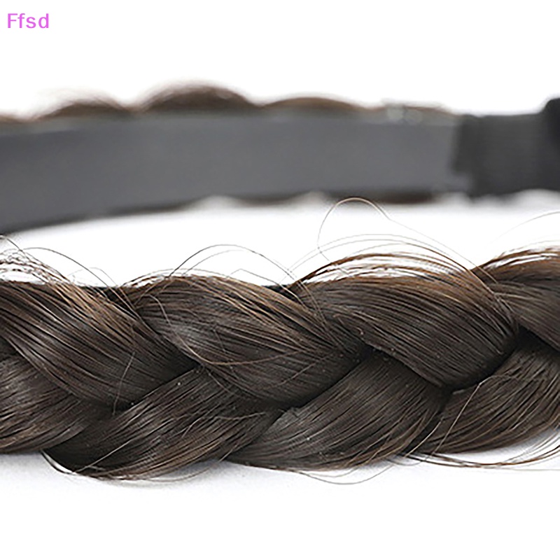 {Ffsd} Băng Đô Bện Tóc Mái Giả Bằng Sợi Tổng Hợp Dành Cho Nữ * Hàng Bán Chạy