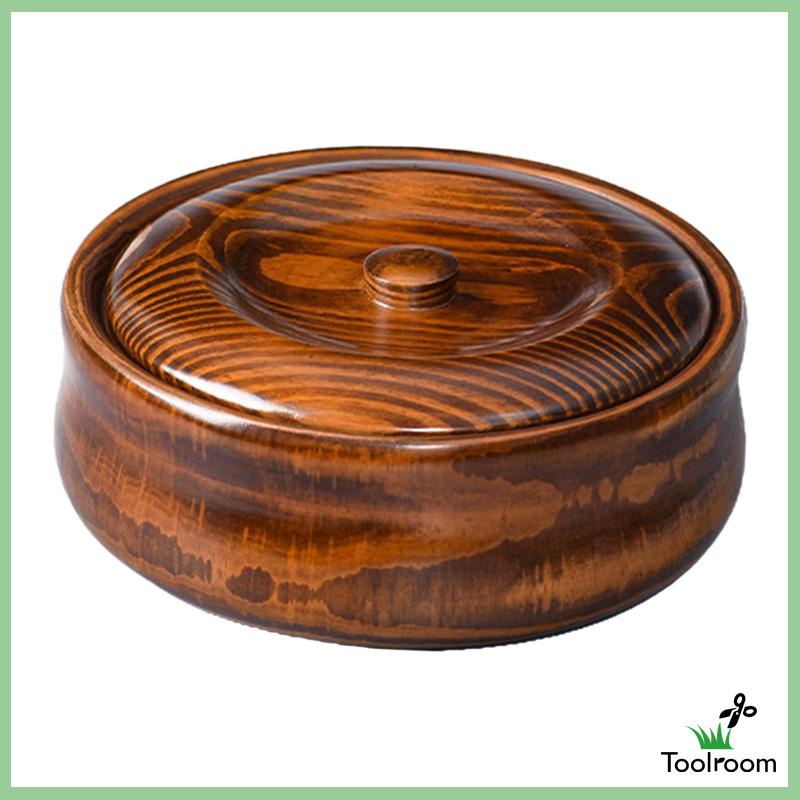 Tô Gỗ Hình Tròn Đa Năng Có Thể Tái Sử Dụng