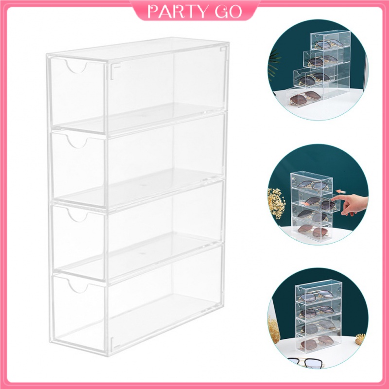 Hộp Đựng Kính Mát Bằng Acrylic Trong Suốt Tiện Dụng