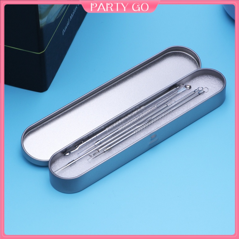 Bộ 5 Dụng Cụ Nặn Mụn Bằng Thép Không Gỉ Chuyên Nghiệp