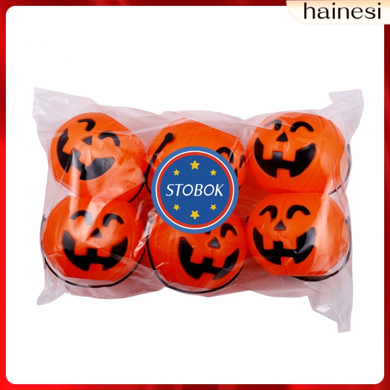 Giỏ Nhựa Mini Đựng Kẹo Giá Đỡ Hình Quả Bí Ngô Trang Trí