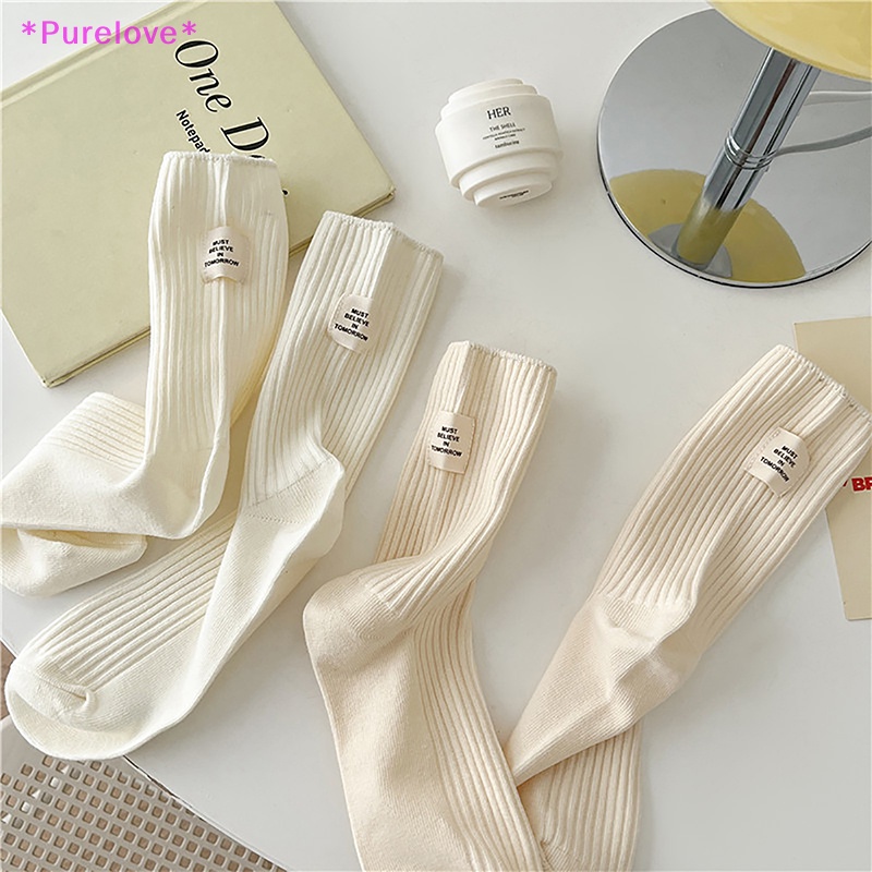 1 Đôi Vớ Cotton Thoáng Khí Màu Kẹo Ngọt Thời Trang Nhật Bản Mới