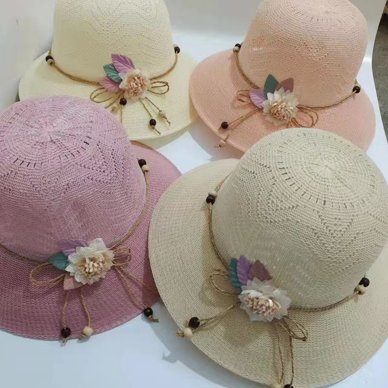 Mũ Rộng Vành Đính Hoa Thời Trang Nữ Tính