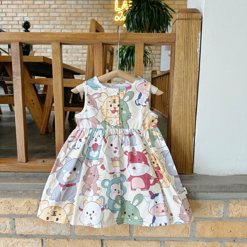 VÁY BABY DOLL HOẠT HÌNH CHO BÉ