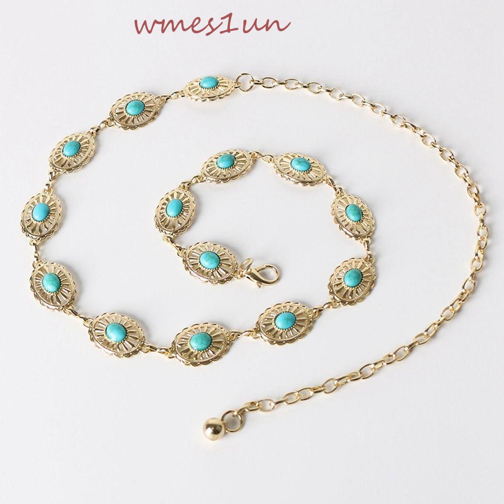 Thắt Lưng Nữ Phối Xích Kim Loại WMES15H Phong Cách Bohemian Đơn Giản Dễ Phối Đồ