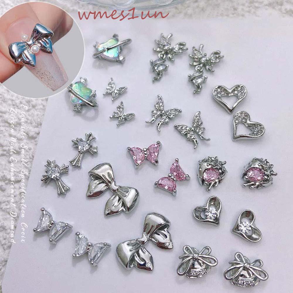 Phụ Kiện Trang Trí Móng Tay Nghệ Thuật WMES15H Y2K Phong Cách Thánh Giá Trái Tim