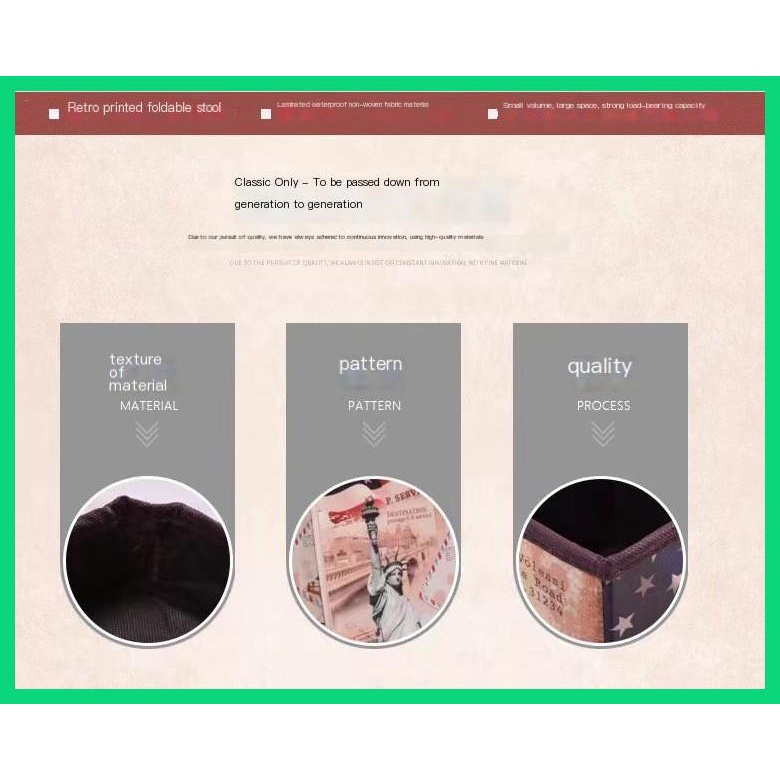 Hộp Đựng Đồ Đa Năng In Họa Tiết Hoạt Hình Cổ Điển Có Thể Gấp Gọn Tiện Dụng