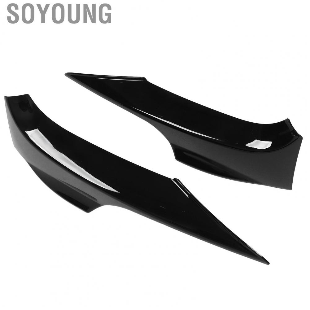 Soyoung Front Bumper Diffuser Sporty Style Lip Spoiler  Collision for 3 Series E92 E93 M Sport 2006‑2009