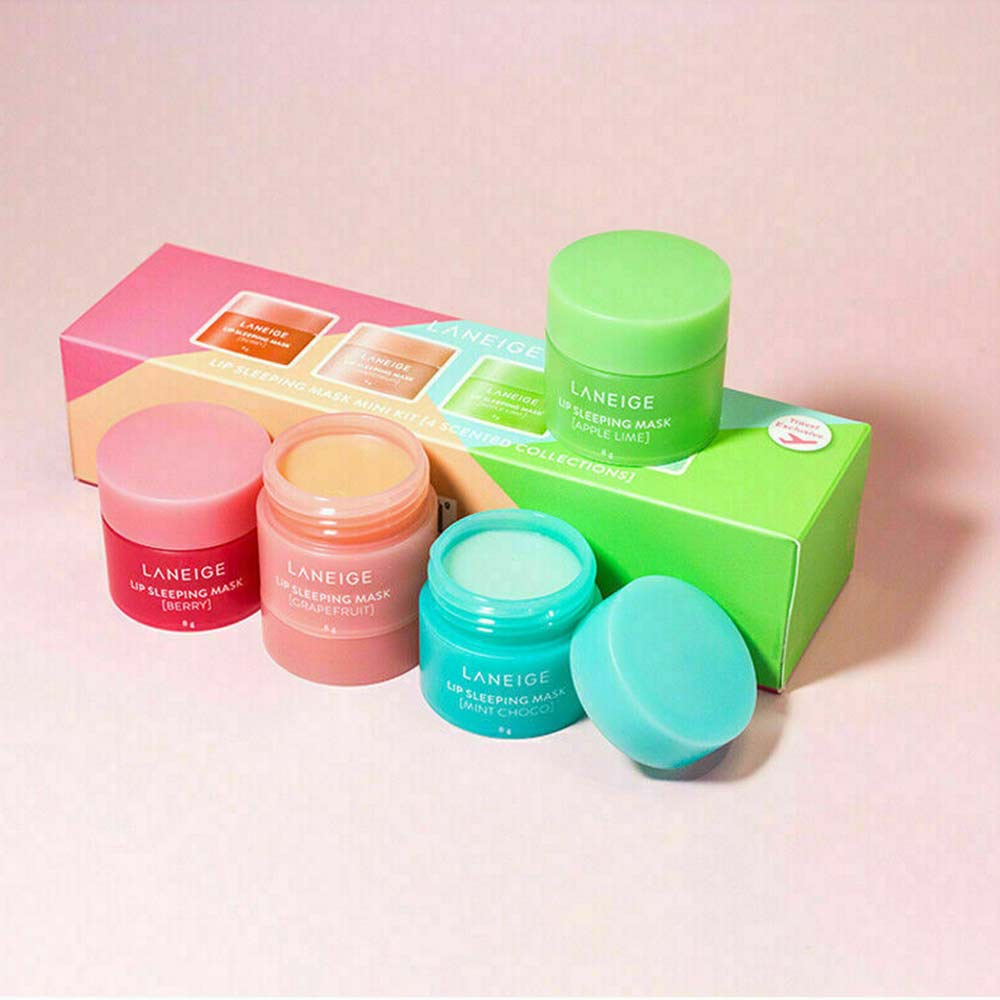 Laneige lip balm Overnight Repair lip mask  Lip Sleeping mask  4pcs