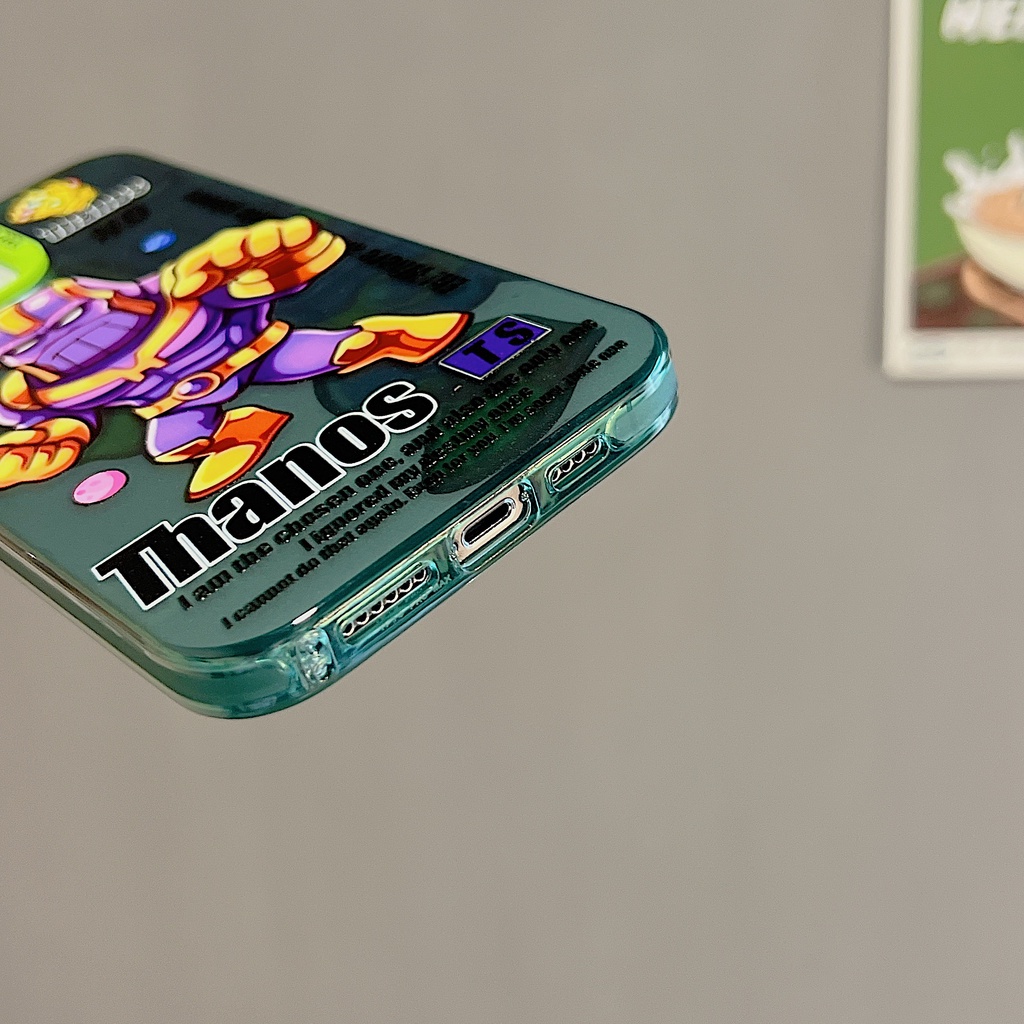 Ốp Điện Thoại Tpu Mềm Chống Rơi Họa Tiết Thanos Cho iPhone 11 13 12 14 Pro Max