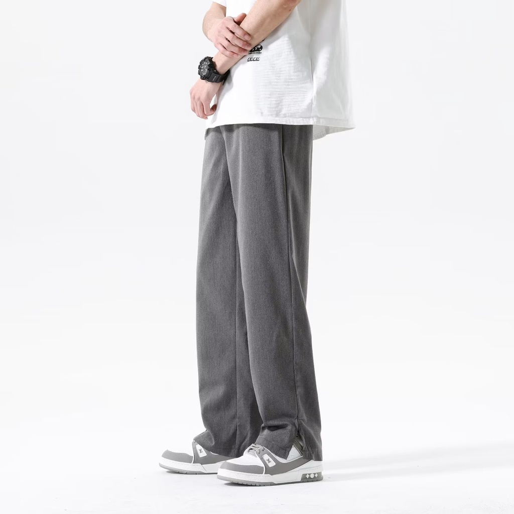 Quần Dài Thể Thao Dáng Suông Rộng Xẻ Tà Kiểu Đường Phố Mỹ Thời Trang Mùa Xuân Cho Nam