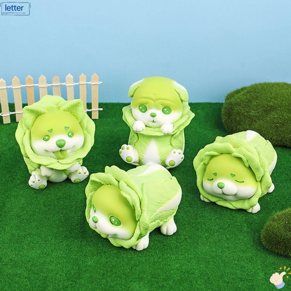 Mô Hình Chú Chó Cabbage Bằng Nhựa Resin DIY Dùng Làm Quà Tặng Cho Bé