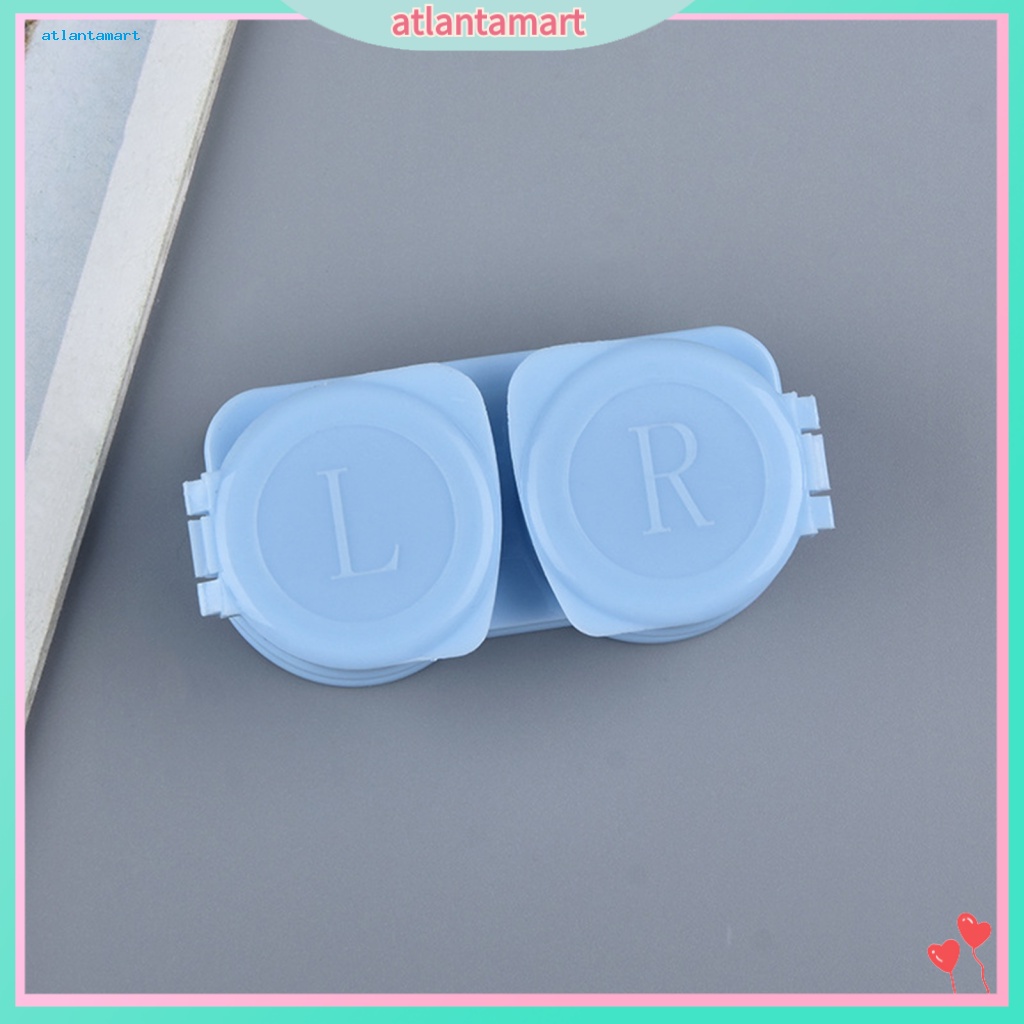 Túi Đựng Đồ Dùng Cao Cấp Tiện Dụng| 1 Bộ Hộp Đựng Kính Áp Tròng Có Nắp Trượt Chống Ẩm Kèm Nhíp Gắp Thiết Kế Tối Giản Dành Cho Trang Điểm