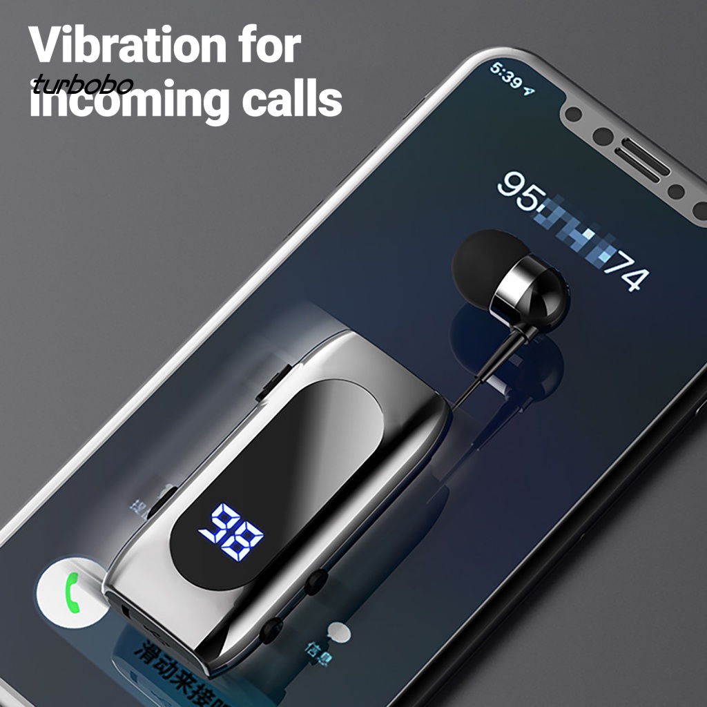 Tai nghe không dây Mini turbobo K55 Có Kẹp Gắn Cổ Áo Nhắc Nhở Cuộc Gọi Tiện Dụng Khi Lái Xe