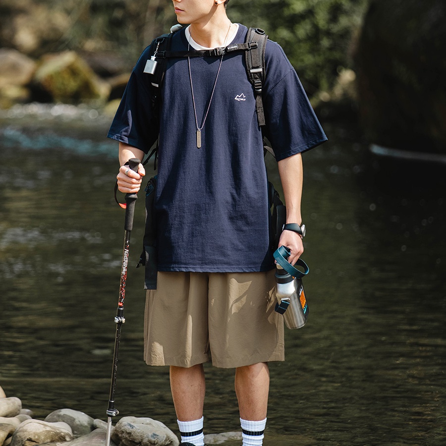 Quần Short Dây Rút Ống Rộng Họa Tiết Ca Rô Thời Trang Mùa Hè Dành Cho Nam