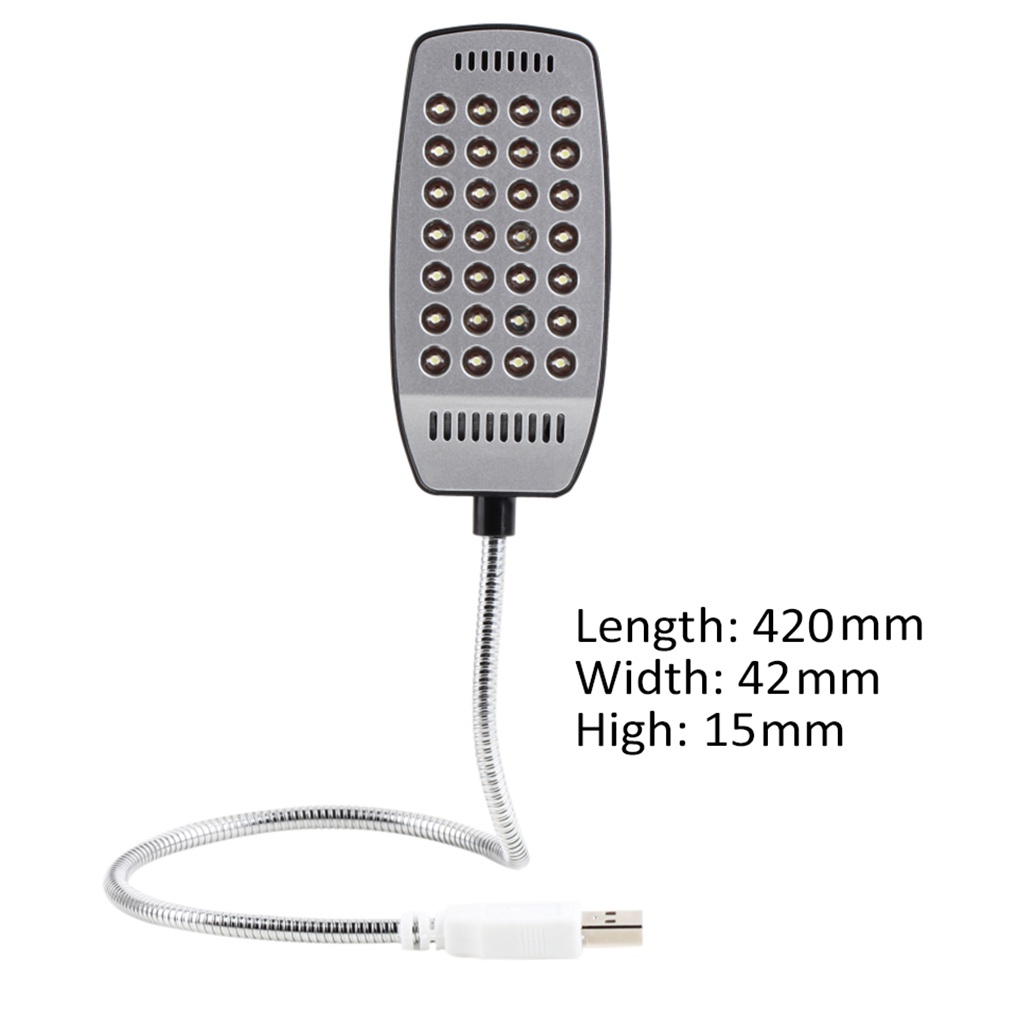 Reading Lamp 28 Leds Flexible Adjustable Usb Night Light Laptop Notebook Computer Desktop Eyesight Protection Lights [Q/3]