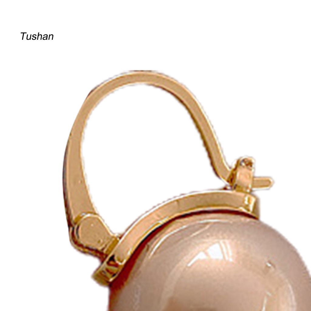 [Ts] 1 Đôi Bông Tai Đính Ngọc Trai Giả Tinh Tế Bắt Mắt Thích Hợp Cho Hoạt Động Ngoài Trời