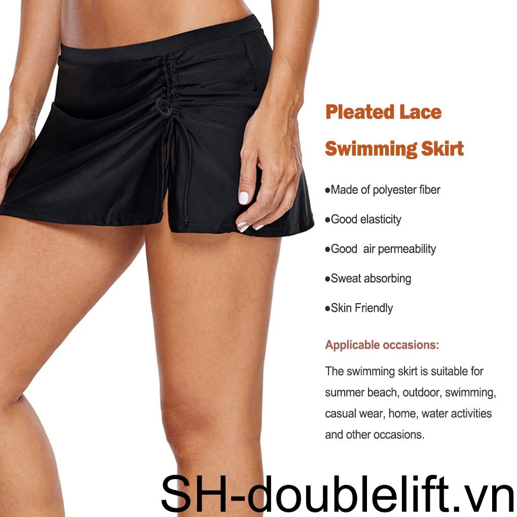 Chân Váy Bơi Lưng Cao Thấm Hút Mồ Hôi Thoáng Khí Thân Thiện Với Da