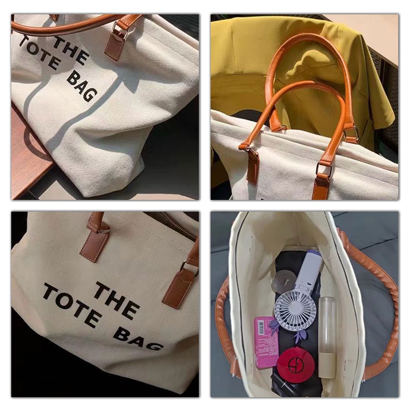 Túi Xách Nữ Vải canvas Cỡ Lớn Thời Trang Hàn Quốc Xinh Xắn