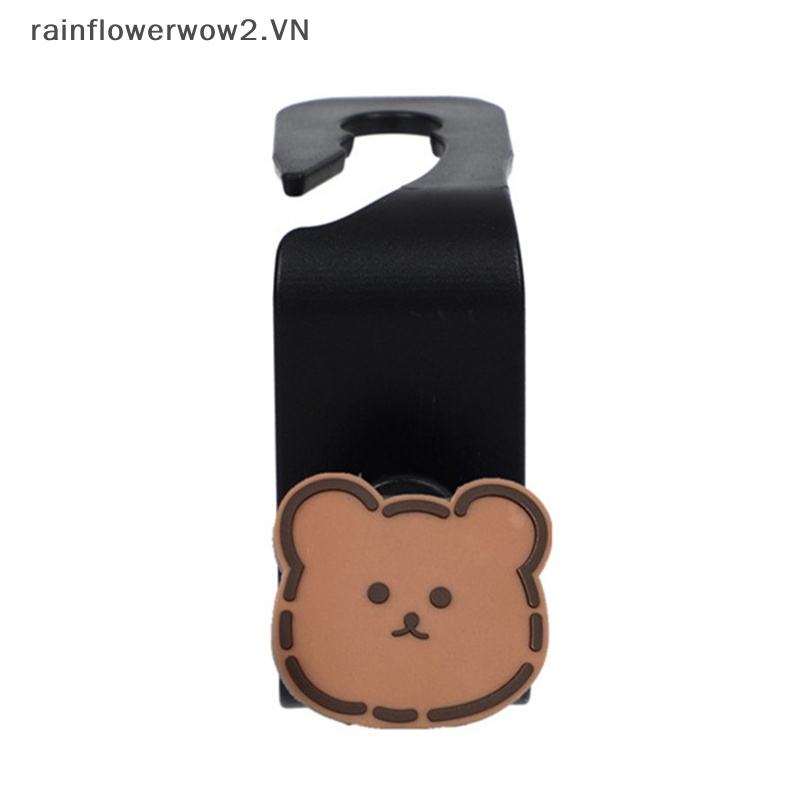 [Hàng Có Sẵn] Móc Treo Đồ Hình Gấu / Hoa Cúc / Dâu Tây Hoạt Hình Gắn Phía Sau Ghế Ngồi Xe Hơi / Văn Phòng