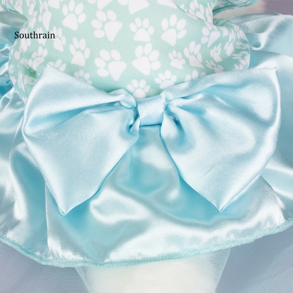 Đầm Bằng Polyester Thoáng Khí Thoải Mái In Họa Tiết Tinh Tế Thời Trang Mùa Hè Cho Thú Cưng