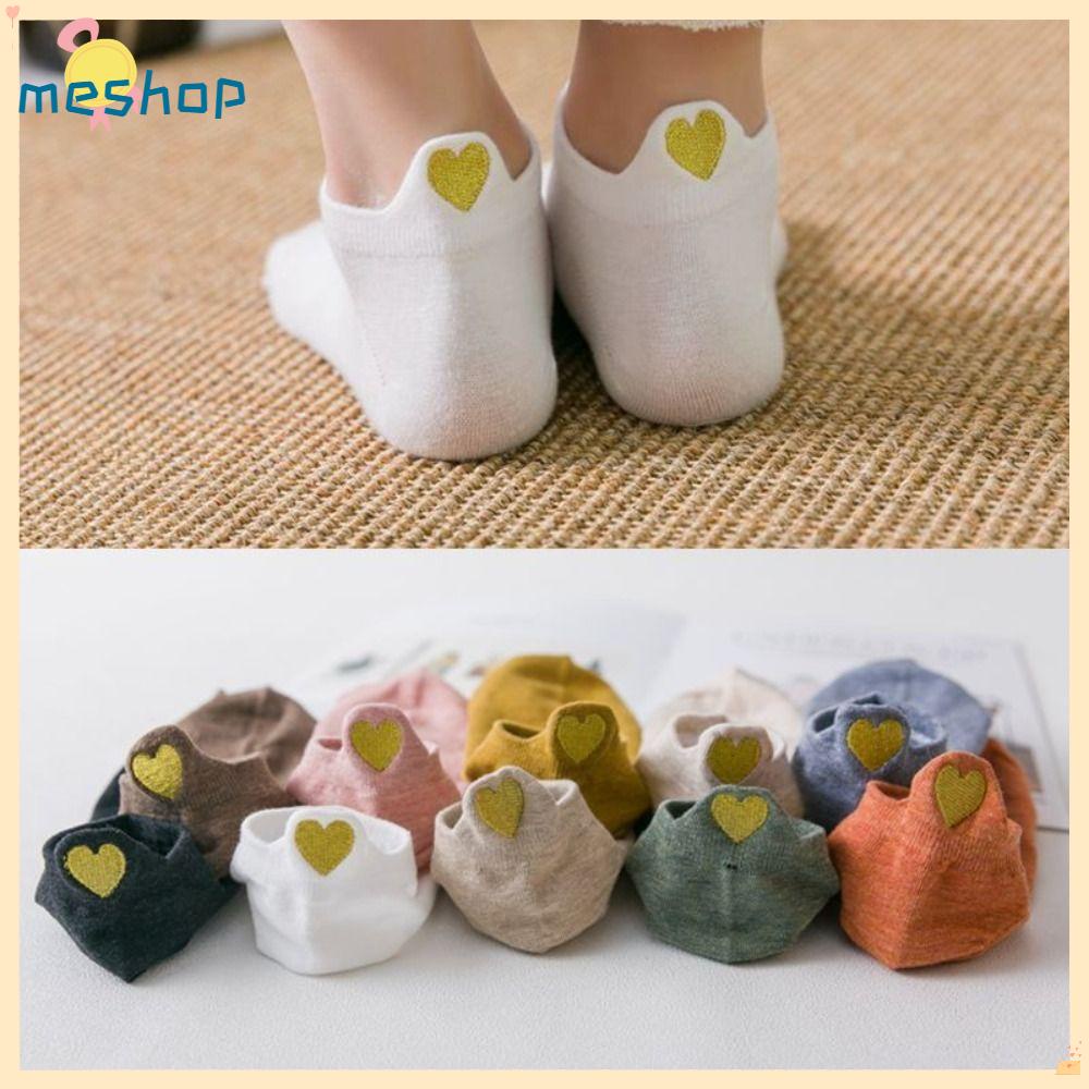 Set 4 Đôi Vớ Cổ Thấp In Họa Tiết Dễ Thương Thời Trang