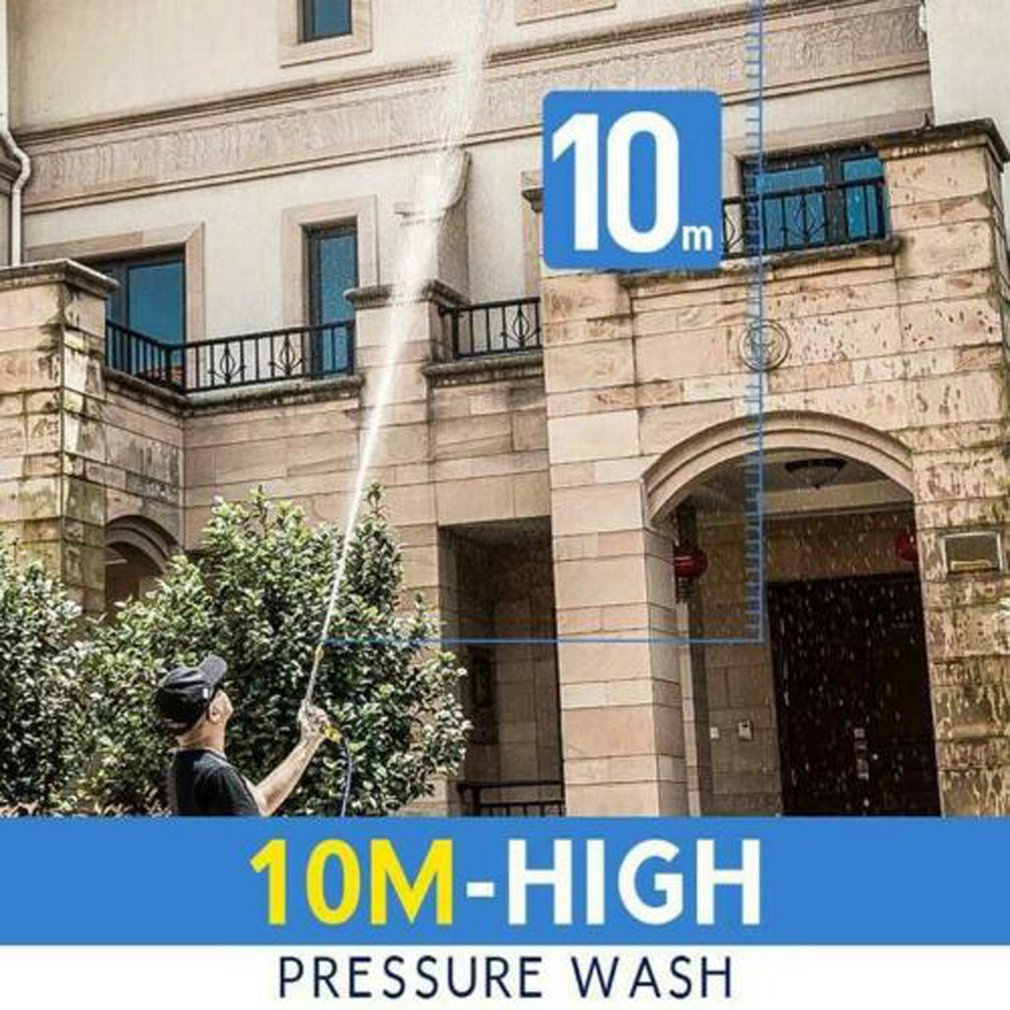 2-In-1 High Pressure Washer 2.0 No-Scrubbing Wax Water Spray Tool Household Appliance Cleaning [Q/5]