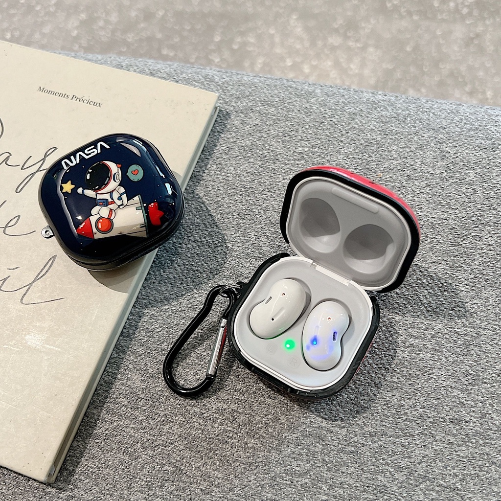 Vỏ Bảo Vệ Hộp Sạc Tai Nghe Samsung Galaxy Buds 2 / Buds Live / Buds FE / Buds2 Pro / Buds Pro Họa Tiết Hoạt Hình Nhiều Màu Dễ Thương