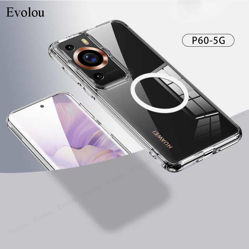 Ốp Điện Thoại PC Cứng Mặt Nhám Kèm Móc Xỏ Ngón Nam Châm Cho Huawei P60 Pro Huawei P60 5G