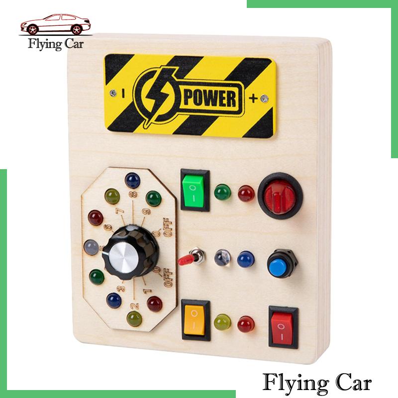 Đồ Chơi Bảng Công Tắc Đèn Cảm Ứng Bằng Gỗ Lzdjfmy2 Dành Cho Trẻ Em