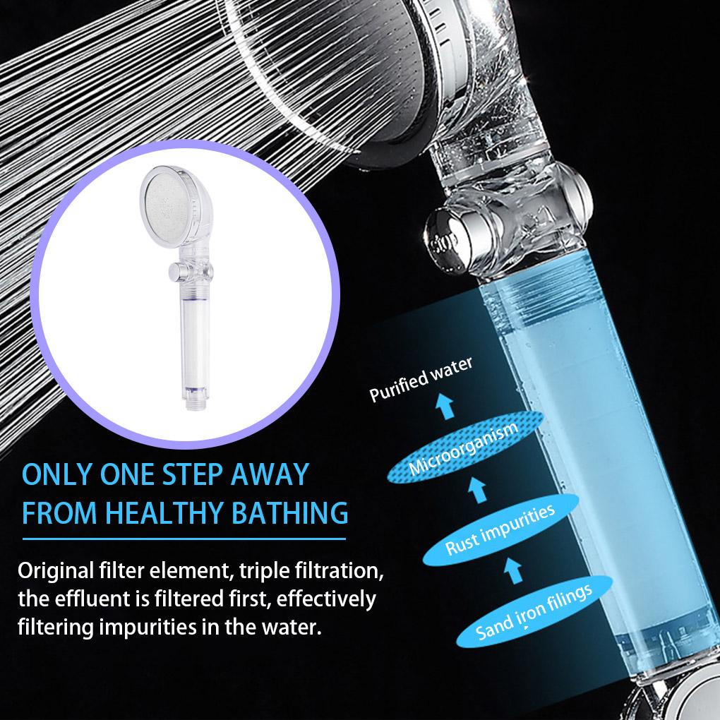 Vòi Hoa Sen Áp Suất Cao 3 Chế Độ Phun Nước Tùy Chỉnh Tiện Dụng Cho Nhà Tắm