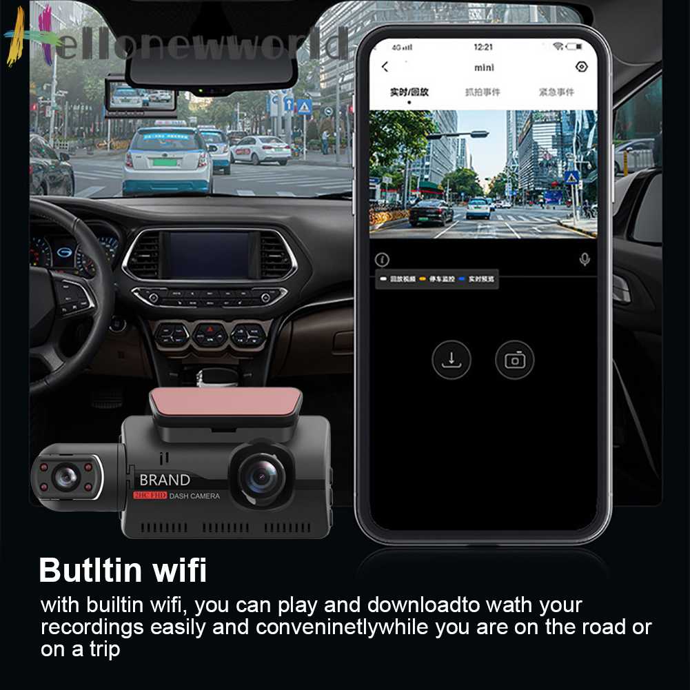 Máy Quay Dữ Liệu Tự Động HD 1080P Với Cảm Biến WIFI G-sensor