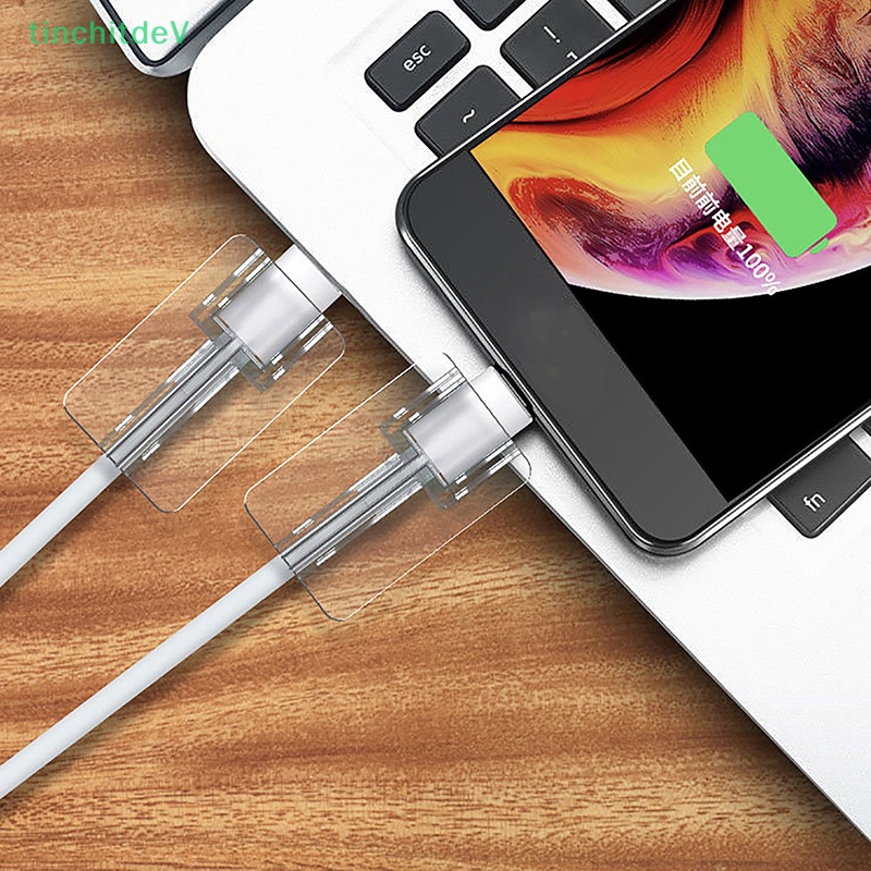 1 Kẹp Bảo Vệ Dây Cáp Dữ Liệu Bằng Silicone Mềm Trong Suốt