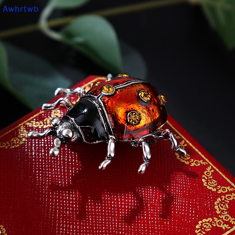 Ghim Cài Áo Hình Bọ Cánh Cứng Tráng Men Phong Cách Vintage Cho Nữ Mới