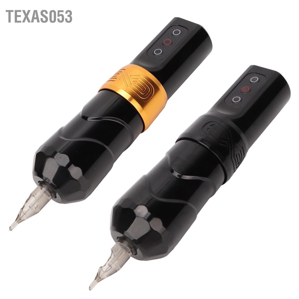 Texas053 2400MAh 2 Trong 1 Quay Hình Xăm Cung Cấp Điện Máy Màn OLED Coreless Motor Lót Đổ Bóng Không Dây Bộ Bút