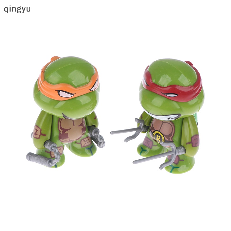 Bộ 4 Đồ trang trí Nhân Vật Ninja Rùa Dễ Thương Dùng Trang Trí Tiểu Cảnh
