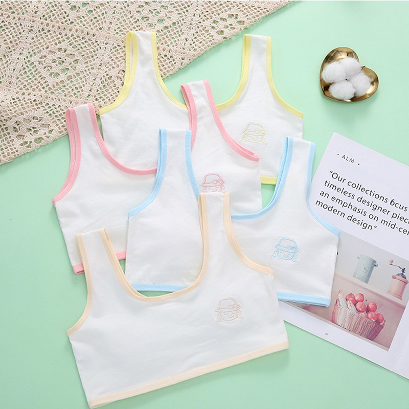 Áo lót vải cotton Trơn Dễ Thương Cho Bé Gái 10-13 Tuổi