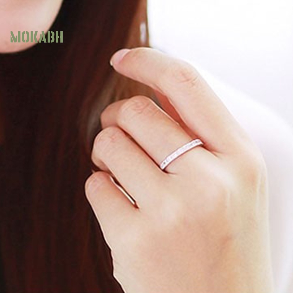 Nhẫn Đính Hôn Bạc 925 Đính Đá Thời Trang Cho Nữ