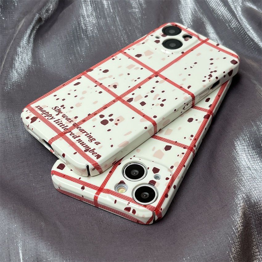 Ốp Điện Thoại Cứng In Hình Cô Gái Màu Đỏ Cho Iphone Xs xs1213 11 promax xr 14 YU5R