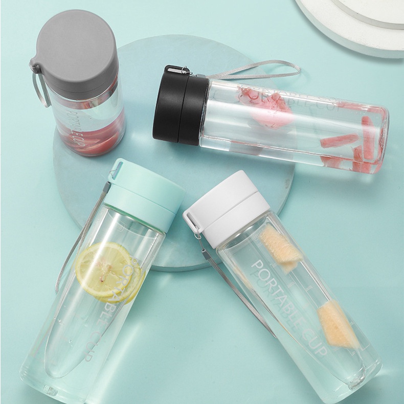 Bình Nước Nhựa PC Dung Tích Lớn 800ML Thiết Kế Xinh Xắn Tiện Dụng Cho Học Sinh