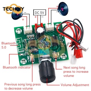 Bảng Mạch Khuếch Đại Công Suất Loa Không Dây Bluetooth 5.0 XH-A158 pam8403 5W * 2