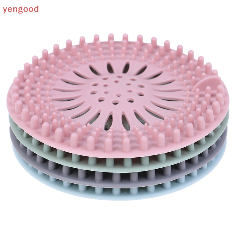 Miếng Chặn Tóc Bằng Silicone Tiện Dụng Cho Bồn Rửa