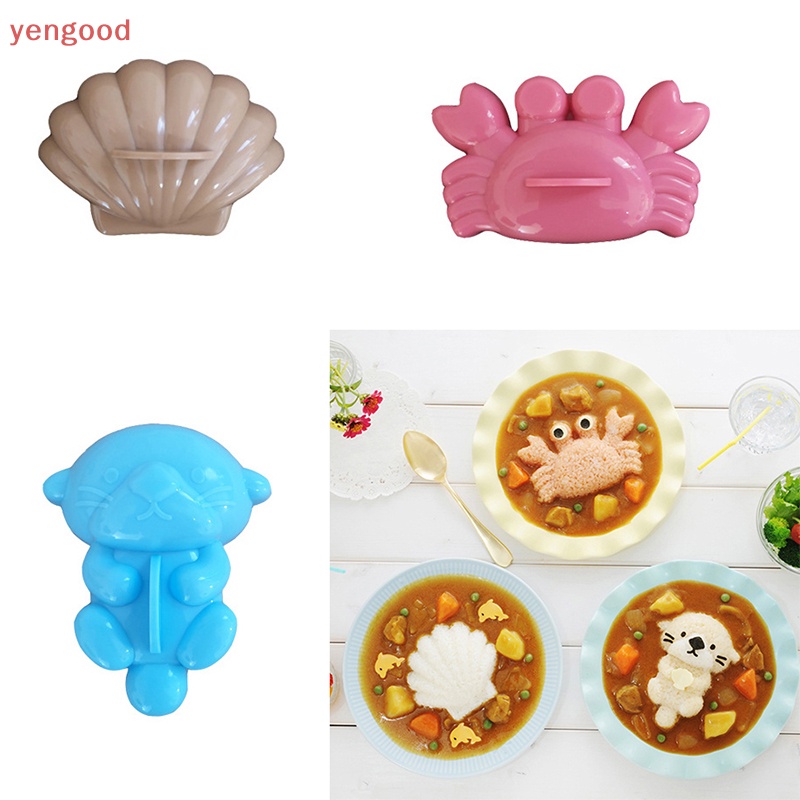 Set 5 Khuôn Làm Sushi DIY Hình Động Vật Hoạt Hình Đáng Yêu