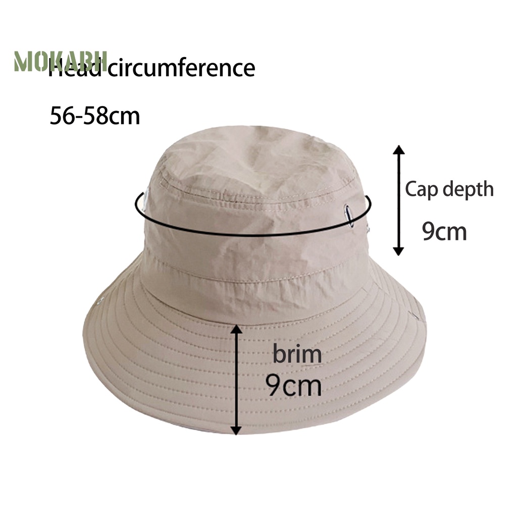 Mũ Tai Bèo Màu Trơn Mau Khô Chống Gió Có Dây Điều Chỉnh Được Cho Nam