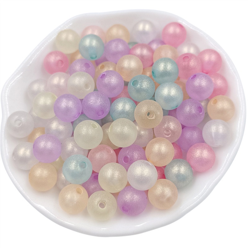 Bộ 30 Hạt Ngọc Trai Tròn Dùng Làm Trang Sức DIY