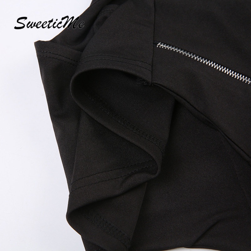 Áo Tank Top Hai Dây Cổ Chữ V Dáng Ôm Phối Khóa Kéo Thời Trang Đường Phố 2023 Cho Nữ