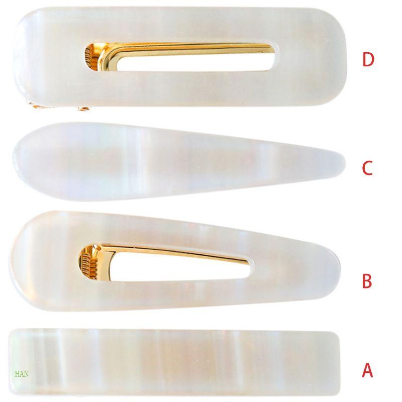 Kẹp Tóc Mái Bằng Nhựa Acrylic Nhiều Màu Sắc Thời Trang Cho Nữ